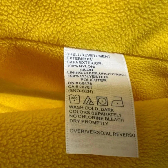 Vintage 2002 Tommy Hilfiger L Women Yellow Jacket Full Zip Windbreaker Fleece - Picture 12 of 16